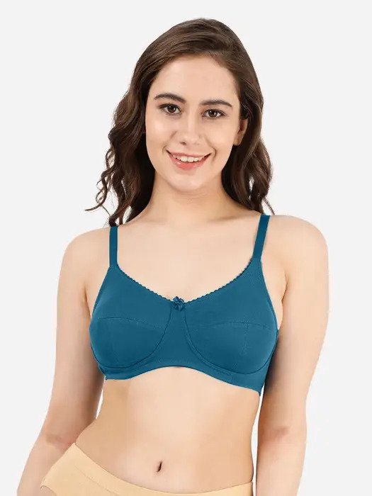 Moroccan Blue Non Padded 3 Part Everyday Cup Bra