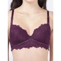 Dark Purple Full Lace Padded