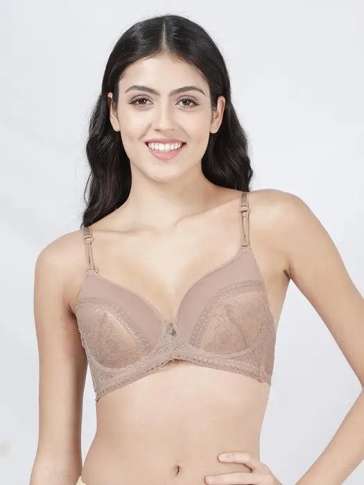 Lace Fancy Strap Wired Bra