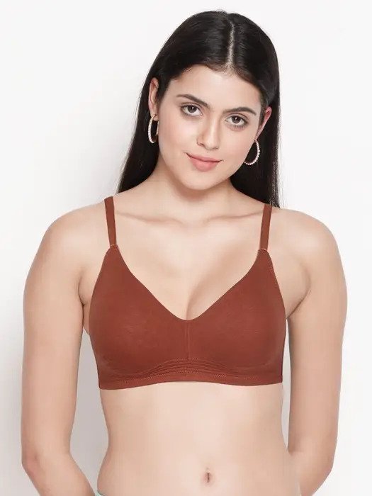  Rustic Brown Bottom Encircled Moulded Everyday Bra